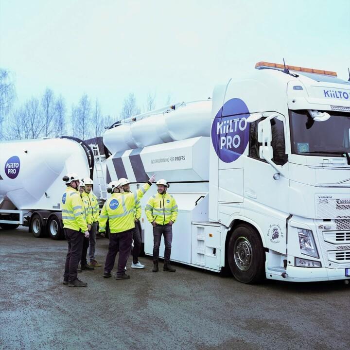 Kiilto Pro-teamet och pumpbilen